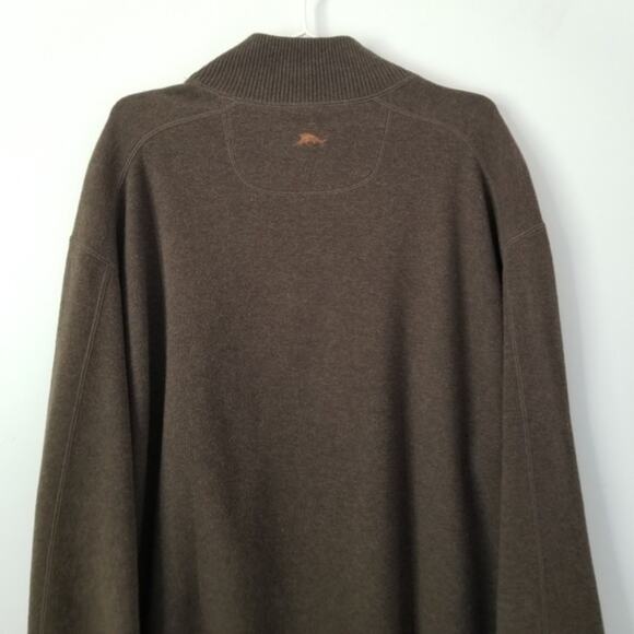 Tommy Bahama Flipshort Reversible Brown Sweater - Picture 4 of 12